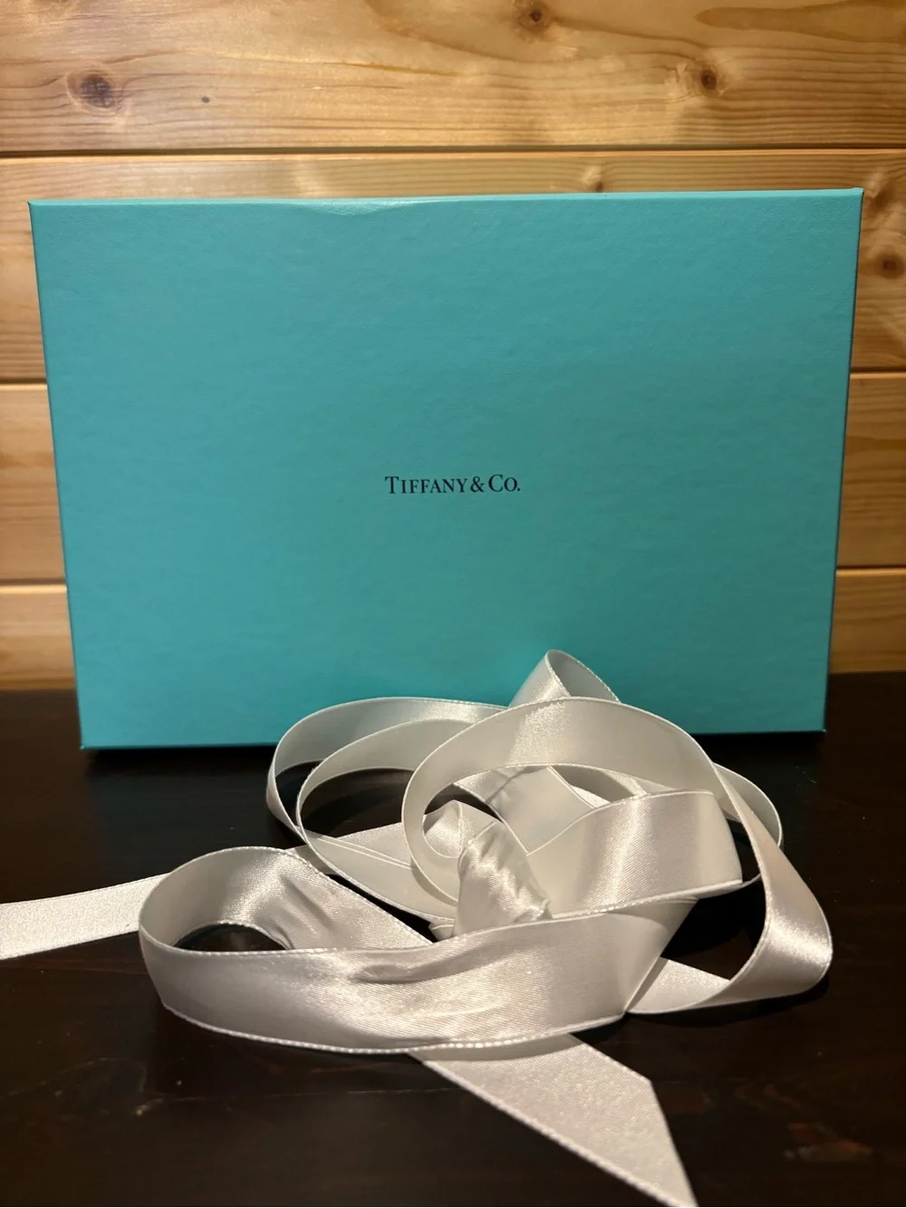 Tiffany & Co box with ribbon